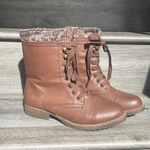 Brown Combat Boots